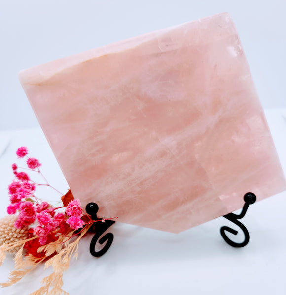 Rose Quartz Slabs - Crystal Carvings