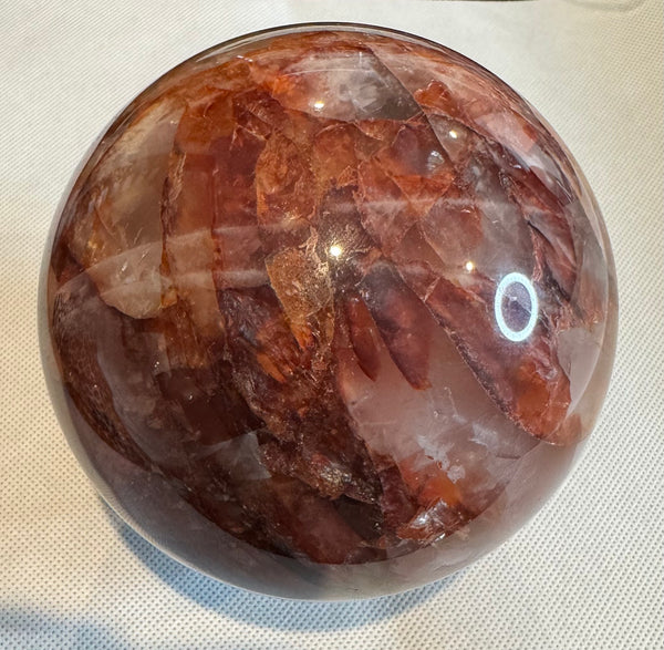 Fire quartz sphere 11cm
