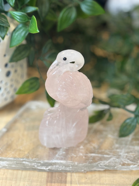 Rose quartz pelican