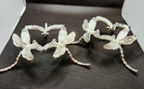 Rose Gold & Silver XXL Dragonfly Sphere Stands - Crystal Spheres