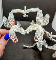 Rose Gold & Silver XXL Dragonfly Sphere Stands - Crystal Spheres
