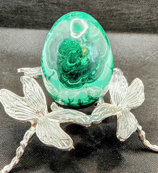 Malachite Egg - Crystal Spheres